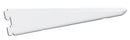 Knape & Vogt White Steel Bracket 16 Ga. 9 in. L 225 lb, Pack of 10
