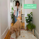 48W Series Doorway Baby Gate, Black