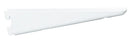 Knape & Vogt White Steel Bracket 16 Ga. 12-1/2 in. L 225 lb, Pack of 10