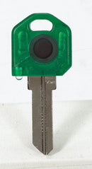Giant Concepts LLC Keylights Green Head House Key Blank w/Flashlight Single For Kwikset KW1/Weiser W, Pack of 10