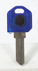 Giant Concepts LLC Keylights Blue Head House Key Blank w/Flashlight Single For Kwikset KW1/Weiser WR, Pack of 10