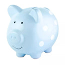 Piggy Bank - Blue Polka