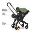 Infant Car Seat + Latch Base Travel System - Desert Green
