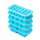 Silicone Freezer Storage Tray, 5-pack - Blue