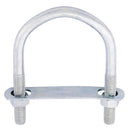 Hampton 3/8 in. X 2-1/2 in. W X 3-5/8 in. L Coarse Zinc-Plated Steel U-Bolt, Pack of 10