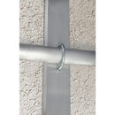 Hampton 3/8 in. X 2-1/2 in. W X 3-5/8 in. L Coarse Zinc-Plated Steel U-Bolt, Pack of 10