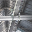 Hampton 3/8 in. X 2-1/2 in. W X 3-5/8 in. L Coarse Zinc-Plated Steel U-Bolt, Pack of 10