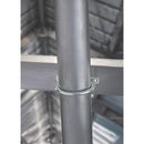 Hampton 3/8 in. X 3 in. W X 4-1/8 in. L Coarse Zinc-Plated Steel U-Bolt, Pack of 10