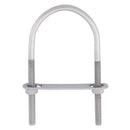 Hampton 5/16 in. X 2-1/2 in. W X 5-3/16 in. L Coarse Stainless Steel U-Bolt, Pack of 5