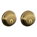 Schlage B-Series Antique Brass Brass Double Cylinder Deadbolt, Pack of 4