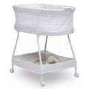 Sweet Dreams Bassinet with Airflow Mesh - Gray Infinity
