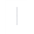 Rubbermaid 1 in. H X .9 in. W X 25 in. L Steel Wall Mount Upright, Pack of 10