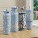 25oz Double-Wall Plastic Straw Tumbler with Topper