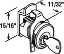 Prime-Line Brushed Nickel Steel Clockwise Mailbox Lock For Florence 2