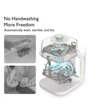 KleanPal Pro Baby Bottle Washer and Sterilizer- White & Green