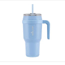40oz Cold1 Vacuum Insulated Stainless Steel Straw Tumbler Mug - Glacier