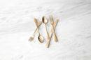 20 Piece Flatware Set - Antiqued Champagne