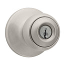 Kwikset Polo Satin Nickel Entry Knobs 1-3/4 in.