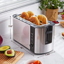 4 Slice Long Slot Toaster - Stainless Steel