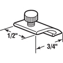 Prime-Line Mill Aluminum Storm Door Panel Clip For 1/2 inch 8 pk, Pack of 6