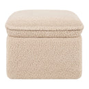 Cali Storage Ottoman - Chai Shearling