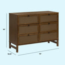 Margot 6-Drawer Dresser - Walnut