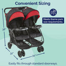Cloud Plus Double Stroller - Black/Red