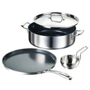 6.5 Qt Covered Casserole, 12-inch Dosa Tawa & Tadka Set