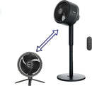 FlexBreeze Pedestal & Tabletop Fan- Black Fan w/ Pedestal Base Black