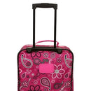 Nairobi 4pc Expandable Softside Checked Luggage Set - Pink Bandana