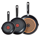 Simply Cook 3pc (8", 10.5" and 12") Nonstick Fry Pan Set - Black