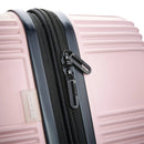 Checkered Hardside Carry On Spinner Suitcase - Pink