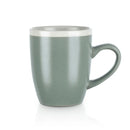 Serenity Stoneware Mug Set of 4 - Green and Cream