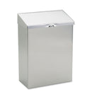 Hospeco Wall Mount Sanitary Napkin Receptacle, Stainless Steel - HOSND1E