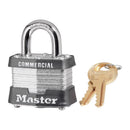 Master Lock 1-9/16 in. W Steel 4-Pin Cylinder Exterior Padlock, Pack of 6
