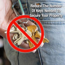 Master Lock 1.75 in. H X 1.75 in. W X 1-3/4 in. L Laminated Steel Dual Ball Bearing Locking Exterior, Pack of 6