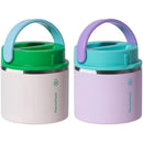 20 oz Insulated Food Jar, 2-Pack, Pink and Blue, Hot 12 Hours Cold 24 Hours - Gray and Light Pink
