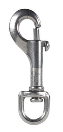Campbell 1/2 in. D X 2-15/16 in. L Polished Stainless Steel Bolt Snap 50 lb, Pack of 10