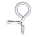 Hampton 7/16 in. D X 3-7/8 in. L Zinc-Plated Steel Screw Eye 325 lb. cap. 10 pk, Pack of 10
