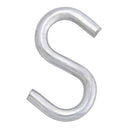 Hampton Small Zinc-Plated Silver Steel 1 in. L S-Hook 20 lb 1 pk, Pack of 20