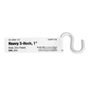 Hampton Small Zinc-Plated Silver Steel 1 in. L S-Hook 20 lb 1 pk, Pack of 20