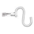 Hampton Small Zinc-Plated Silver Steel 3 in. L S-Hook 230 lb 1 pk, Pack of 20