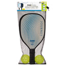 2 Player Wood Pickleball Paddle and Ball Set - White/Navy