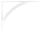 Knape & Vogt John Sterling White Steel Bracket 12 Ga. 10 in. L 100 lb, Pack of 10