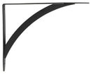 John Sterling Black Steel Shelf Bracket 12 Ga. 7-1/4 in. L 50 lb, Pack of 10