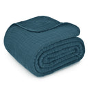 Muslin Blanket - Twin 90” x 66” - Neptune Blue