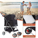 Folding Pet Stroller - Black
