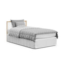 Teddi Convertible Mini Crib with Mattress - Natural/White