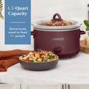 4.5qt Manual Slow Cooker - Red