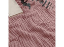 Muslin Cotton Blanket for Adults - Throw 50" x 60" - Mauve